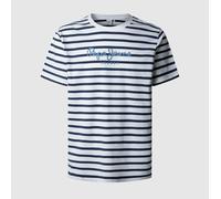 Pepe Jeans Camiseta Striped Eggo Blanca PM509407-800 S