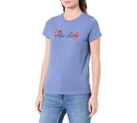 Pepe Jeans W Floral I Camiseta, Azul (Azul Marino), L para Mujer