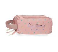 Pepe Jeans Carina Estuche Triple Rosa 22x10x9 cms Poliéster