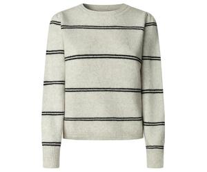 Pepe Jeans Carmela - Ropa de Punto a Rayas para Mujer, Color Beige (Blanco Crudo Oscuro), Talla M, Beige (Blanco Crudo Oscuro), M