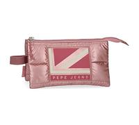 Pepe Jeans Carol Estuche Triple Rosa 22x12x5 cms Poliéster