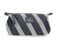Pepe Jeans Celine Neceser Azul 20,5x15x8 cms Poliéster con Detalles en Piel Sintética by Joumma Bags