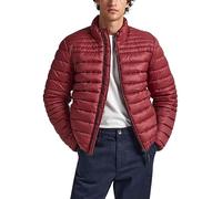 Pepe Jeans Chaqueta acolchada Balle para hombre, Rojo (Burgundy), S