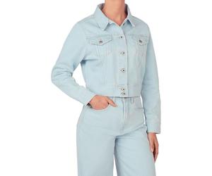 Pepe Jeans Chaqueta corta para mujer, Azul (Denim - PG2), S