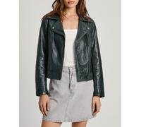 Pepe Jeans Chaqueta de mujer biker broches metalicos. Azul marino 2