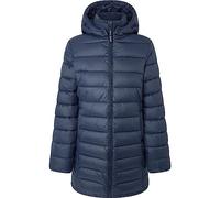 Pepe Jeans Chaqueta larga acolchada Maddie para mujer, Azul (Dulwich), S