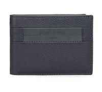 Pepe Jeans Checkbox Cartera Horizontal con Monedero Azul 11x8x1 cms Piel