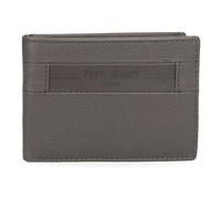 Pepe Jeans Checkbox Cartera Horizontal con Monedero Gris 11x8x1 cms Piel