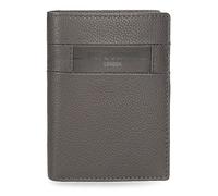 Pepe Jeans Checkbox Cartera Vertical con Monedero Gris 8,5x11,5x1 cms Piel