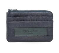 Pepe Jeans Checkbox Monedero Azul 11x7x1,5 cms Piel