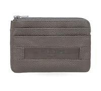 Pepe Jeans Checkbox Monedero Gris 11x7x1,5 cms Piel