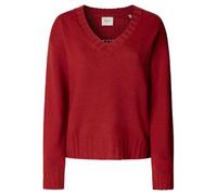 Pepe Jeans Cherice V Neck Prendas de Punto, Rojo (Royal Red), L para Mujer