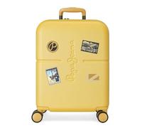 Pepe Jeans Chest Maleta de cabina Amarillo 40x55x20 cms Rígida ABS Cierre TSA integrado 37L 3,22 kgs 4 Ruedas dobles Equipaje de Mano