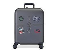 Pepe Jeans Chest Maleta de cabina Azul 40x55x20 cms Rígida ABS Cierre TSA integrado 37L 2,74 kgs 4 Ruedas dobles Extensible Equipaje de Mano