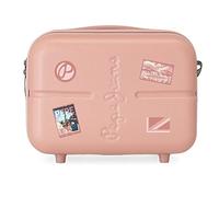 Pepe Jeans Chest Neceser Adaptable con Bandolera Rosa 29x21x15 cms Rígido ABS 9,14L