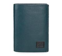 Pepe Jeans Chief Cartera vertical con monedero Azul 8,5x11,5x1 cms Piel
