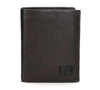 Pepe Jeans Chief Cartera vertical con monedero Marrón 8,5x10,5x1 cms Piel