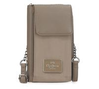 Pepe Jeans Christine Bandolera Pequeña Beige 11x20x4 cms Poliéster con Detalles en Piel Sintética by Joumma Bags