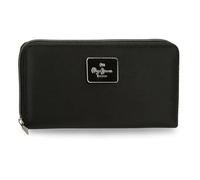 Pepe Jeans Christine Cartera Negro 19,5x10x2 cms Poliéster con Detalles en Piel Sintética by Joumma Bags