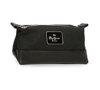 Pepe Jeans Christine Neceser Negro 20,5x11,5x7,5 cms Poliéster con Detalles en Piel Sintética by Joumma Bags