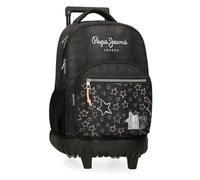 Pepe Jeans Cintia Mochila para portátil 15,6" compact Negro 32x43x21 cms Poliéster 28,9L by Joumma Bags