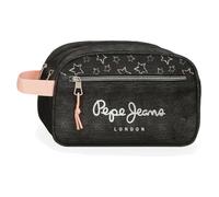 Pepe Jeans Cintia Nececer Adaptable Negro 26x16x10 cms Poliéster by Joumma Bags