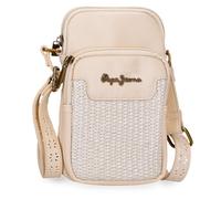 Pepe Jeans Clara Bandolera Beige 11x17,5x2,5 cms Poliéster y PU by Joumma Bags