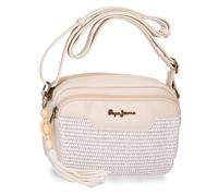 Pepe Jeans Clara Bandolera Beige 21x15x6 cms Poliéster y PU by Joumma Bags