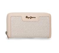 Pepe Jeans Clara Cartera Beige 19,5x10x2 cms Poliéster y PU by Joumma Bags