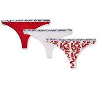 Pepe Jeans Classic 3P Thong Love Bikini Style Underwear, Rojo (Red), XL (Pack de 3) para Mujer