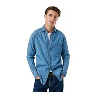 Pepe Jeans Classic Slim Shirt Camisa, Azul (Denim-4c0), XXL para Hombre