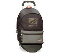Pepe Jeans Cody Mochila para Portátil Doble Compartimento con Carro 15,6" Negro 31x44x15 cms Poliéster 23,87L