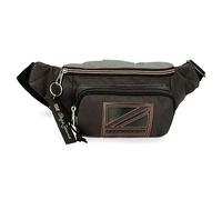Pepe Jeans Cody Riñonera con Bolsillo Negro 35x13x5 cms Poliéster