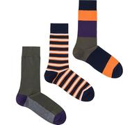 Pepe Jeans Colorblock STP CR 3P Calcetines Hombre, Azul (Marino), Small/Medium