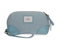 Pepe Jeans Cora Bolso de Mano Azul 20x11x4 cms Algodón