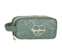 Pepe Jeans Coralie Estuche Triple Verde 22x10x9 cms Poliéster by Joumma Bags