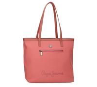 Pepe Jeans Corin Bolso Tote Portatil 15,6 Pulgadas Rosa 34X32X14 cms Poliéster y PU by Joumma Bags