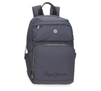 Pepe Jeans Corin Mochila para Portátil Portátil 13,3 pulgadas Gris 25x37x10 cms Poliéster y PU 9,25L by Joumma Bags