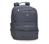 Pepe Jeans Corin Mochila para Portátil Portátil 15,6 pulgadas Gris 29x40x14 cms Poliéster y PU 18,48L by Joumma Bags