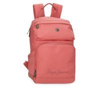 Pepe Jeans Corin Mochila para Portátil Portátil 15,6 Pulgadas Rosa 25x37x10 cms Poliéster y PU 9,25L by Joumma Bags
