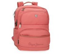 Pepe Jeans Corin Mochila para Portátil Portátil 15,6 Pulgadas Rosa 29x40x14 cms Poliéster y PU 18,48L by Joumma Bags