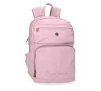 Pepe Jeans Corin Mochila para Portátil 13,3" Rosa 25x37x10 cms Poliéster y PU 9,25L by Joumma Bags