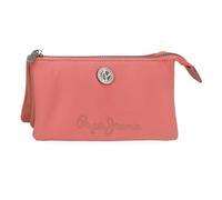 Pepe Jeans Corin Monedero Tres Compartimentos Rosa 17,5x9,5x2 cms Poliéster y PU by Joumma Bags