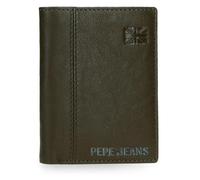 Pepe Jeans Cortland Cartera con Tarjetero Verde 8,5x11x1 cms Piel by Joumma Bags