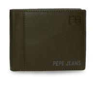 Pepe Jeans Cortland Cartera Horizontal con Billetera Extraible Verde 11x8,5x1 cms Piel by Joumma Bags