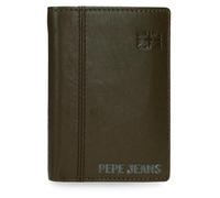 Pepe Jeans Cortland Cartera Vertical con Monedero Verde 8,5x11,5x1 cms Piel by Joumma Bags