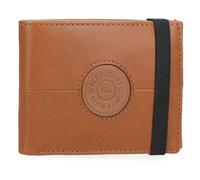 Pepe Jeans Cracker Cartera con Cinta elástica Beige 11,5x8,5x1 cms Piel by Joumma Bags