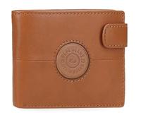 Pepe Jeans Cracker Cartera Horizontal con Cierre de Click Beige 11x8,5x1 cms Piel by Joumma Bags