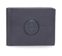 Pepe Jeans Cracker Cartera Horizontal con Monedero Azul 11,5x8x1 cms Piel