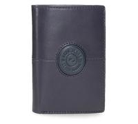 Pepe Jeans Cracker Cartera Vertical con Monedero Azul 8,5x11,5x1 cms Piel